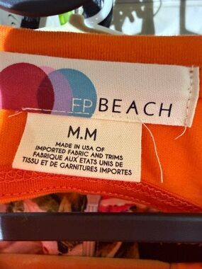 FREE PEOPLE BEACH DRESS. ORANGE MAXI